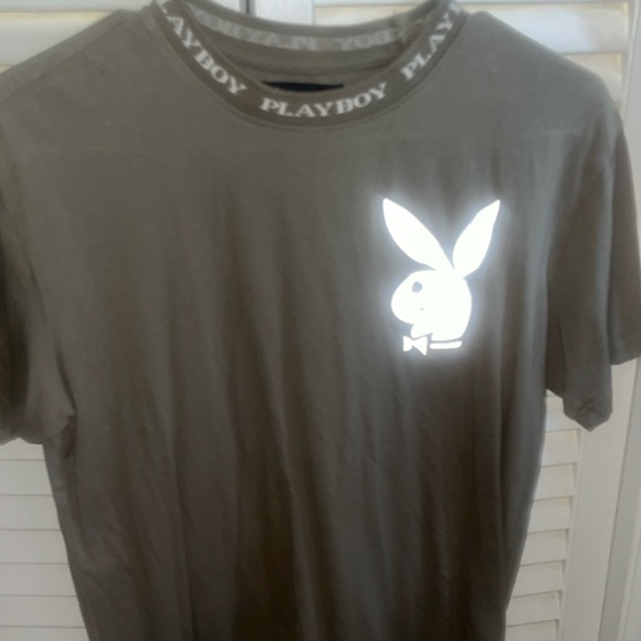 Short Sleeve Playboy reflective top. SMALL - Picture 1 of 2